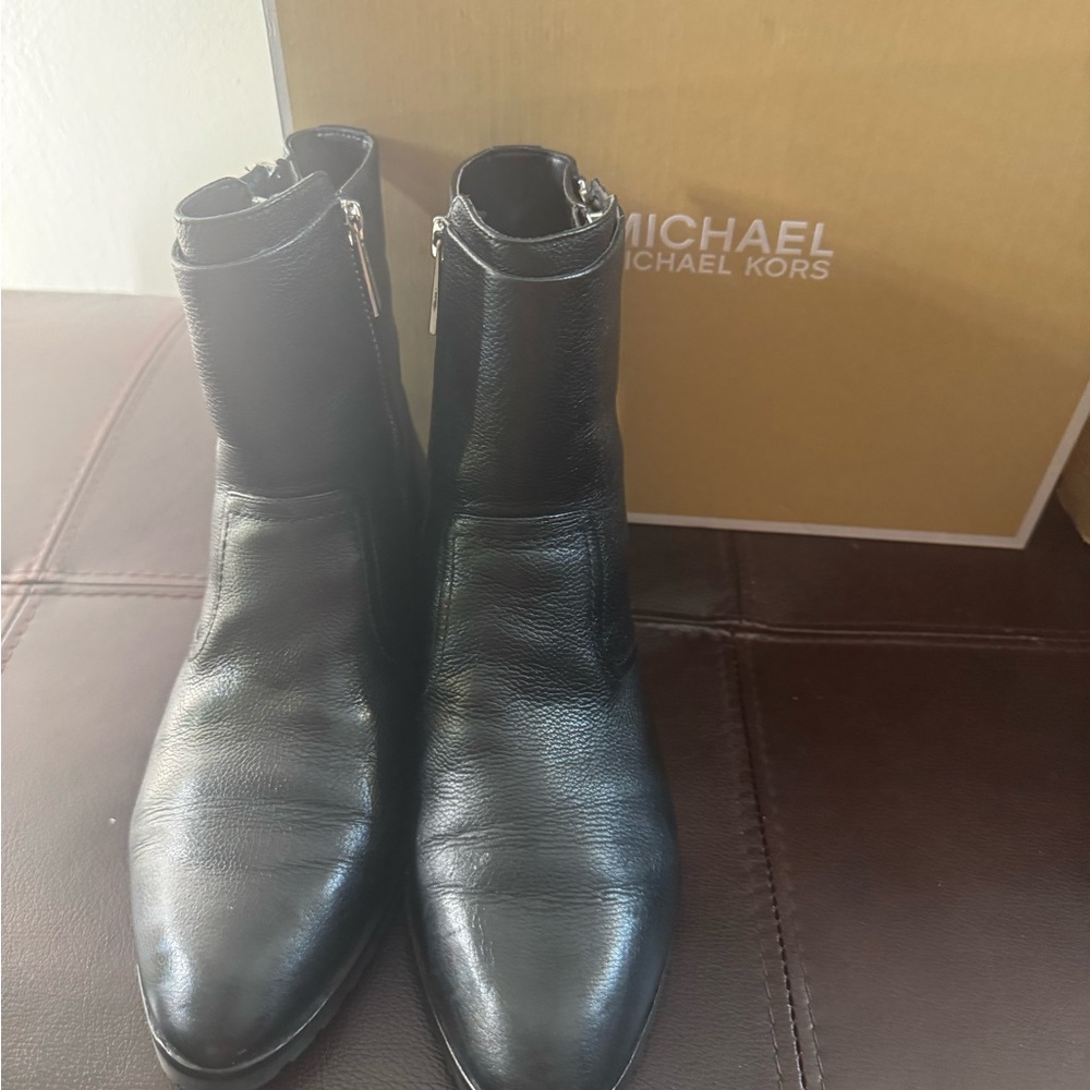 Michael Kors Men's Black Leather Boots